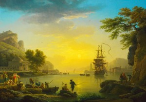 A Landscape at Sunsetlight